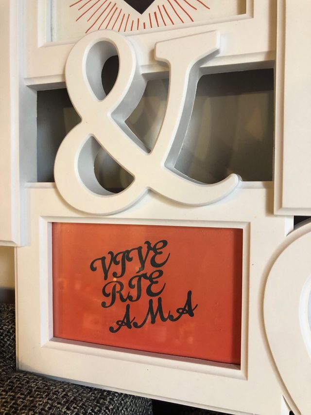 Marco de fotos blanco para 5 fotos