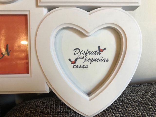 Marco de fotos blanco para 5 fotos