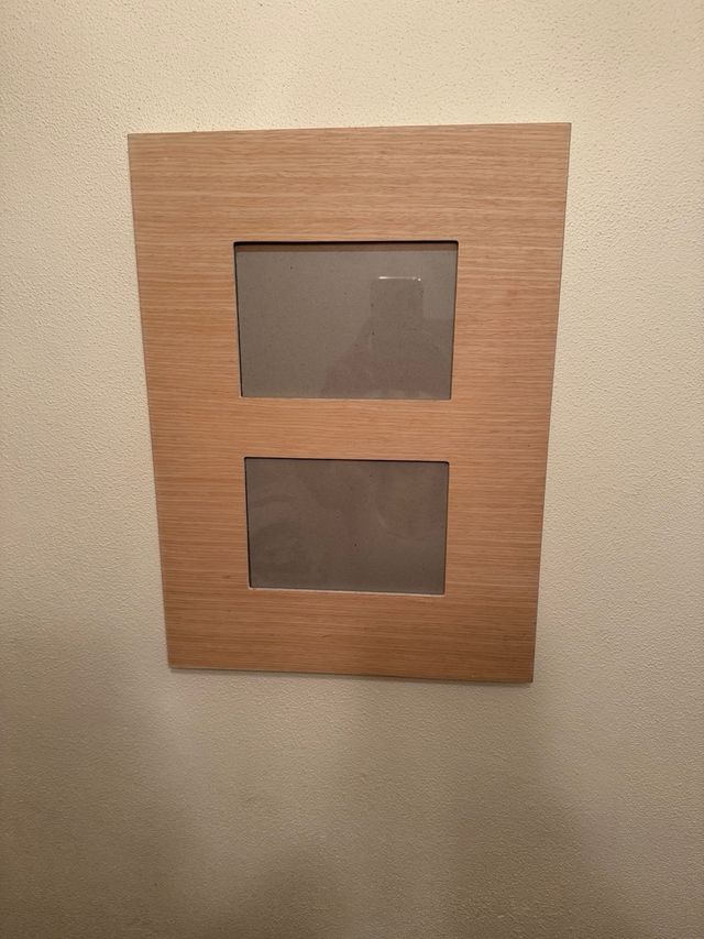 Marco de fotos doble madera