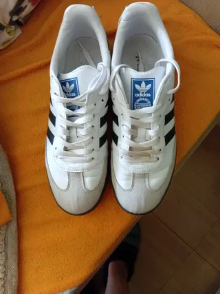 Zapatillas Adidas Samba Beige/Blanco