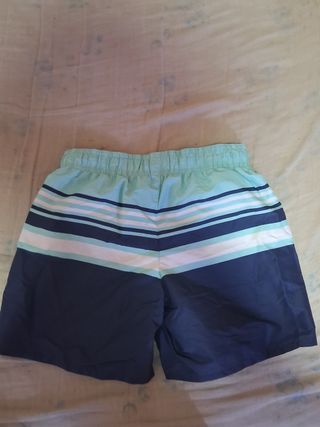 Bermudas Color azul con rayas para niño