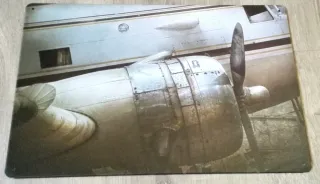 Cartel Decorativo Avión Militar