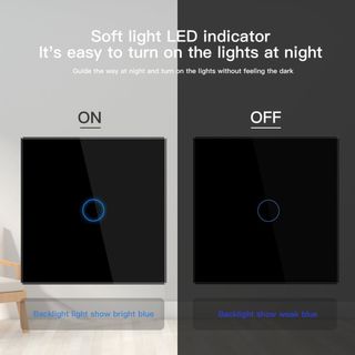 Interruptor Táctil LED Indicador Nocturno