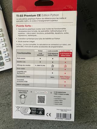 Texas Instruments TI-83 Premium CE Python
