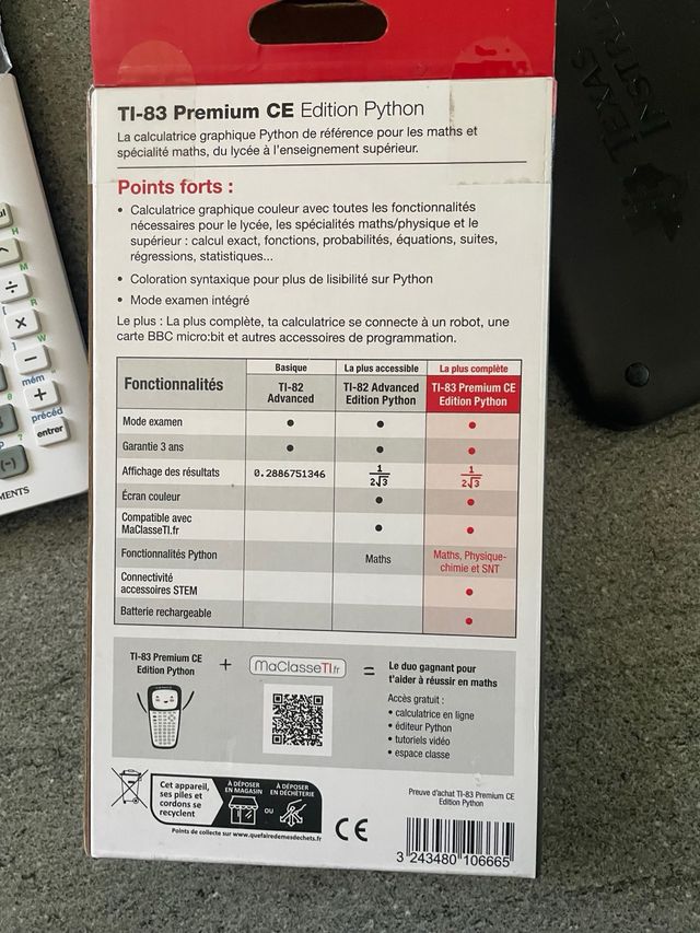 Texas Instruments TI-83 Premium CE Python