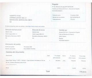 Apple Watch Series 7 Oro con Correas