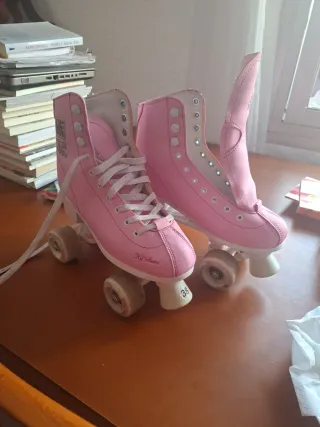 Patines 4 Ruedas Rosas Talla 38