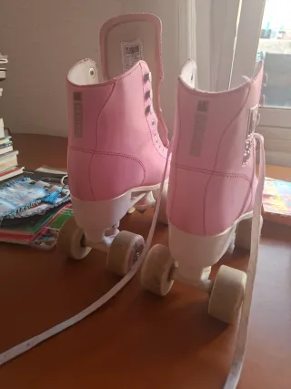 Patines 4 Ruedas Rosas Talla 38