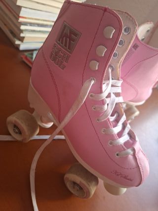 Patines 4 Ruedas Rosas Talla 38