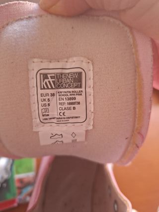 Patines 4 Ruedas Rosas Talla 38