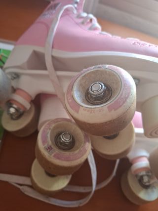Patines 4 Ruedas Rosas Talla 38