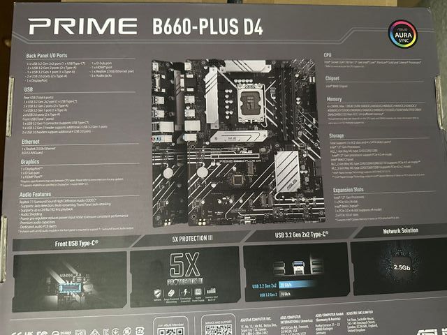 ASUS B660-PLUS D4 - Enchufe Intel® LGA 1700