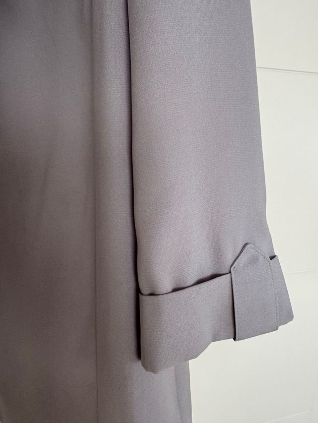 Americana blazer azul celeste sin botones