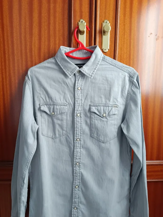 Camisa vaquera gris