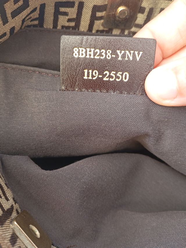 Borsa Fendi beige e marrone