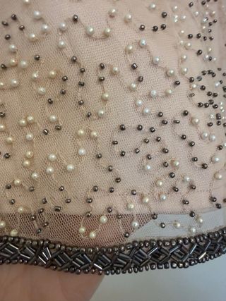 Minifalda Zara pedrería rosa Talla S