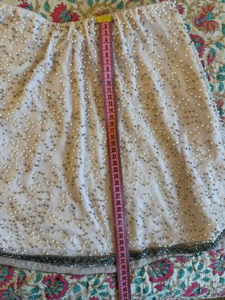 Minifalda Zara pedrería rosa Talla S