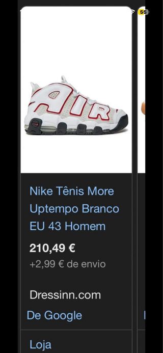 Nike Air More Uptempo Vermelho e Branco
