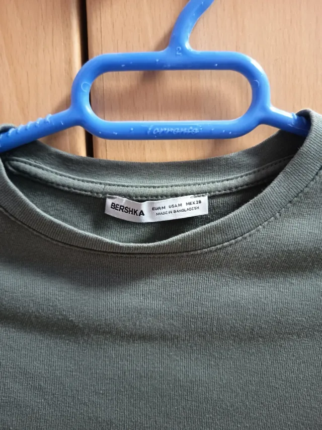 Camiseta manga larga verde oliva