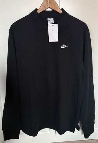 Polo Nike manga larga negro