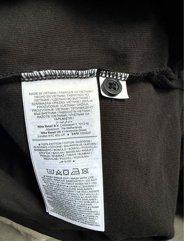 Polo Nike manga larga negro