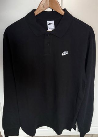Polo Nike manga larga negro
