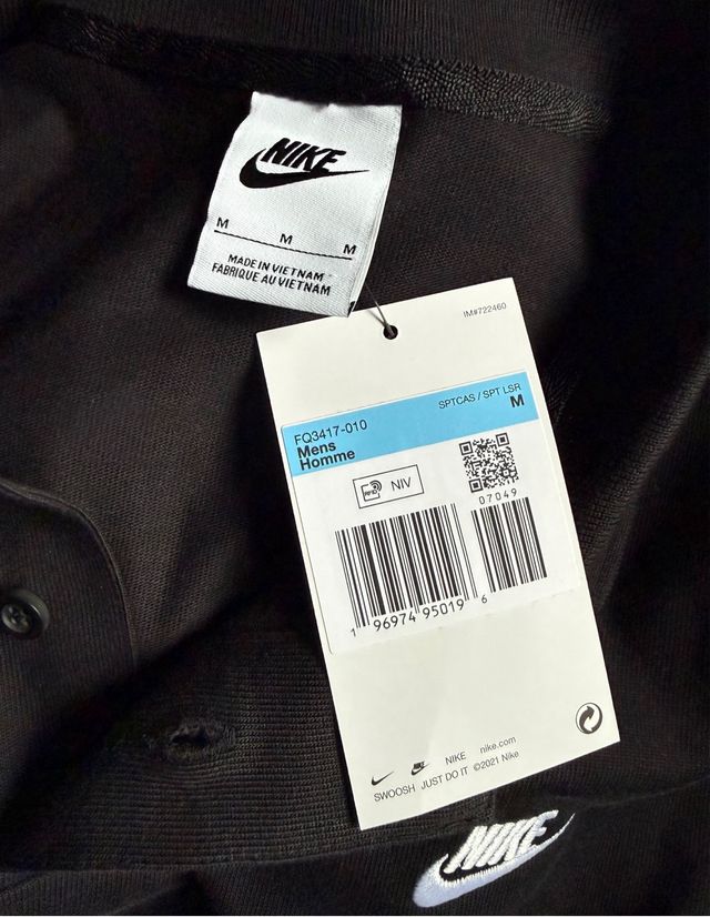 Polo Nike manga larga negro