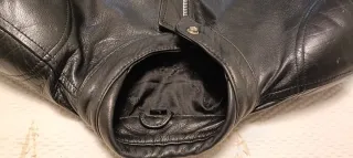 Chaqueta de cuero para moto talla L.