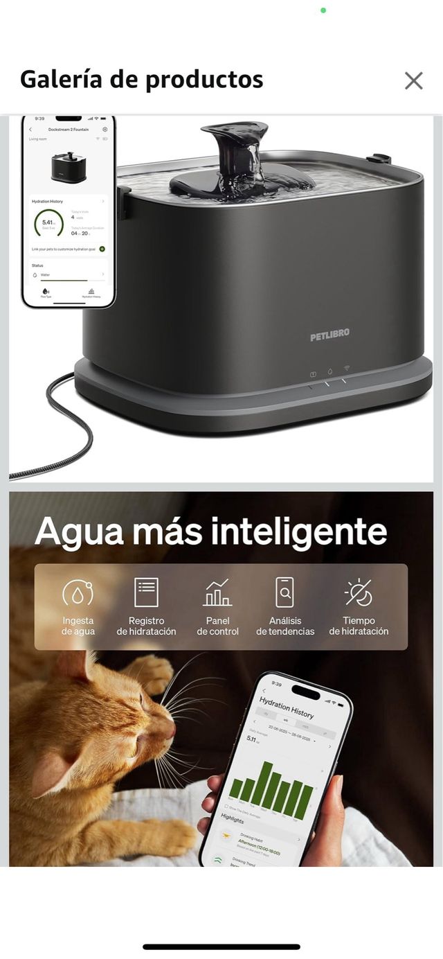 PETLIBRO DOCKSTREAM Fuente Agua Mascota- NUEVO