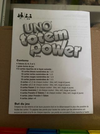 UNO Totem Power Juego de Cartas