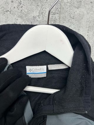 Columbia Black Half-Zip Fleece Pullover - Vintage