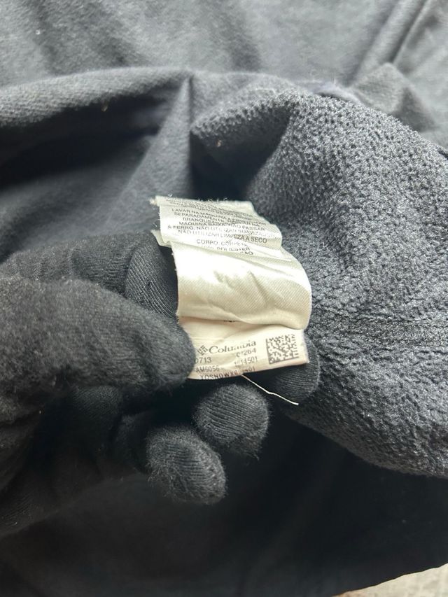 Columbia Black Half-Zip Fleece Pullover - Vintage