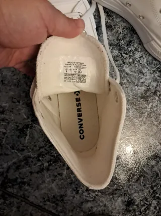 Bambas Converse Polipiel Mujer Blancas