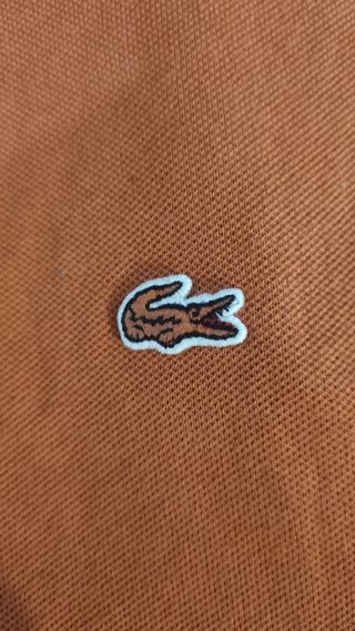 Vestito Lacoste arancione a 3 bottoni