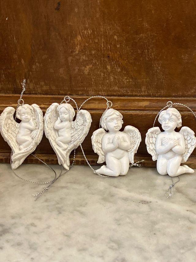 4 Angeli Decorativi Resina