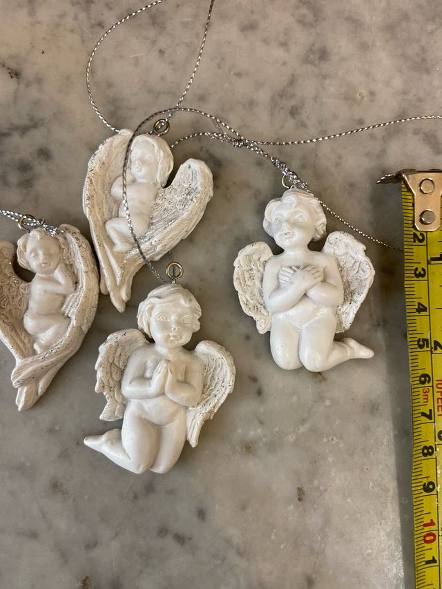4 Angeli Decorativi Resina