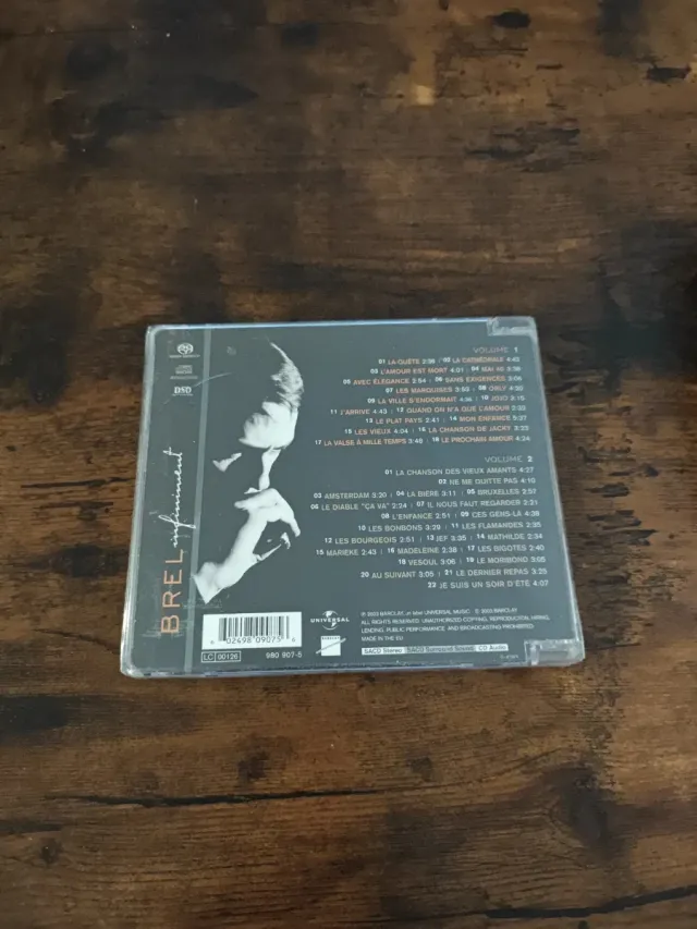 CD Jacques Brel - Infiniment