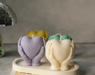 Candela a forma di cuore