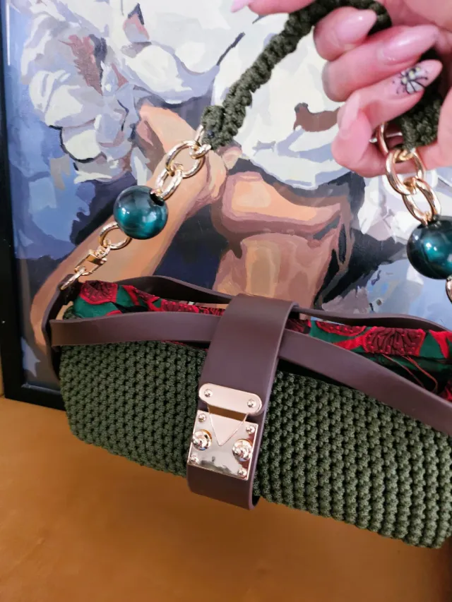 Bandolera tejida a mano - Hecha por encargo