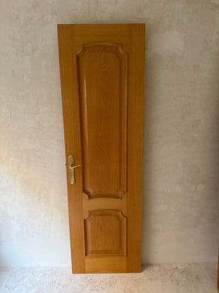 Puerta Roble Macizo Alta Calidad