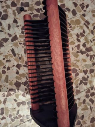 Porta CD legno e metallo