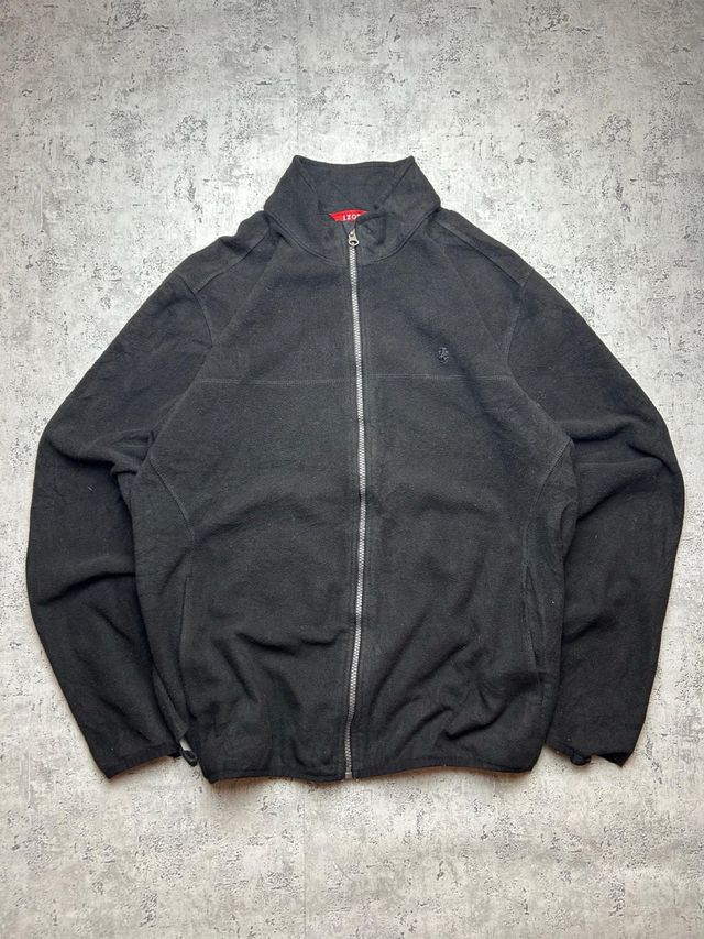 IZOD Black Zip-Up Fleece Jacket - USA Classic