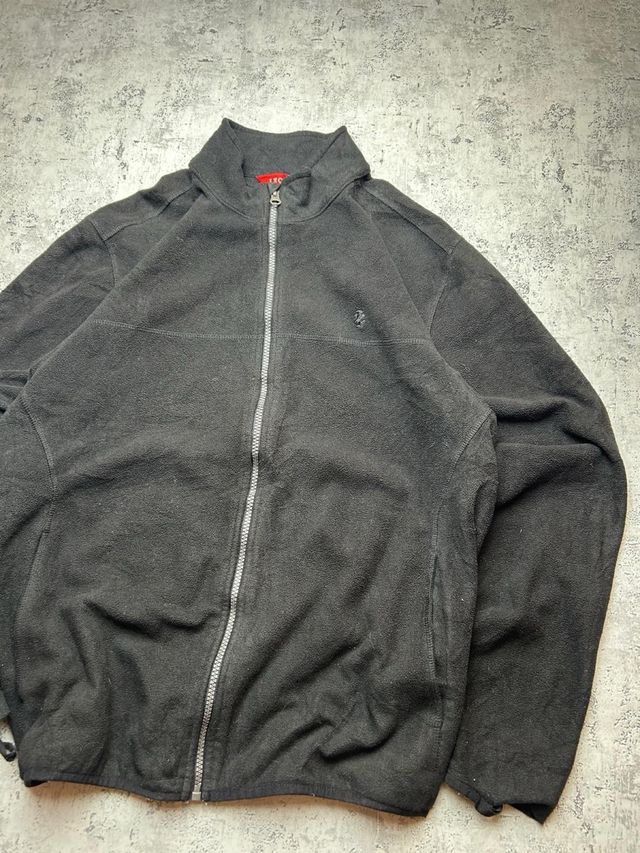 IZOD Black Zip-Up Fleece Jacket - USA Classic