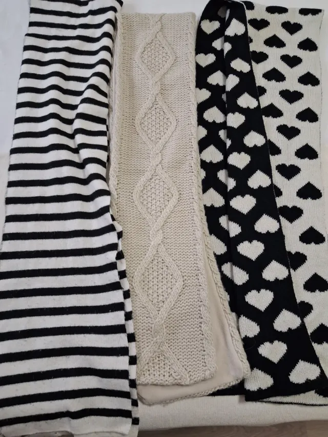 Conjunto invierno: bufandas, guantes