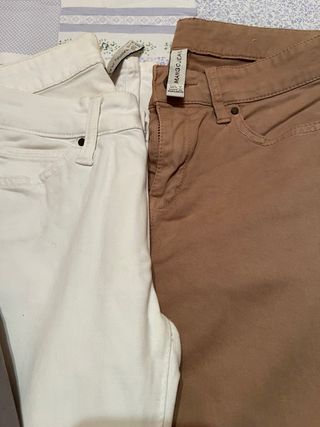 Lote 3 Pantalones Pitillo Mango