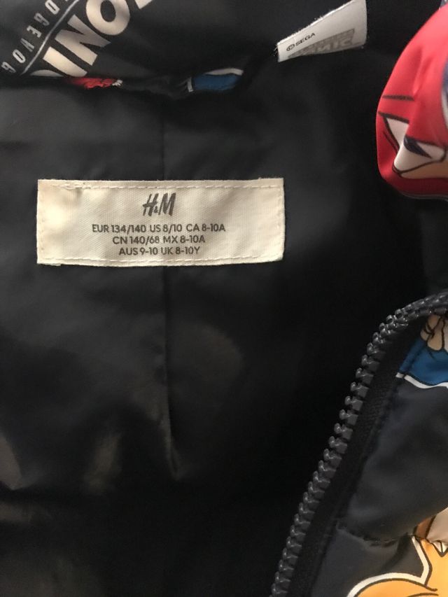 Chaqueta Sonic The Hedgehog T 8-10 años 134-140cm