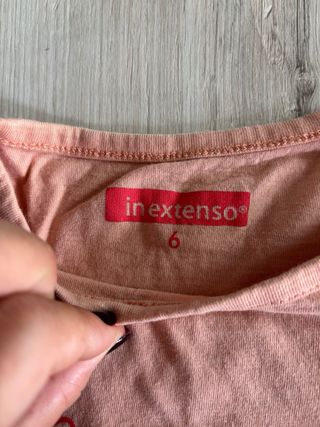 Maglietta color salmone bimba 6 anni In Extenso