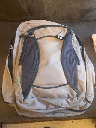 Mochila Tz beige y azul