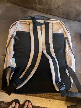 Mochila Tz beige y azul