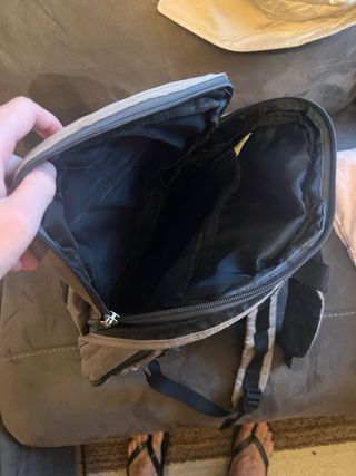 Mochila Tz beige y azul